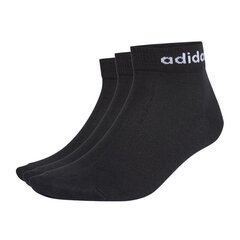 Kojinės vyrams Adidas Ankle 3Pak GE6177, juodos kaina ir informacija | Vyriškos kojinės | pigu.lt