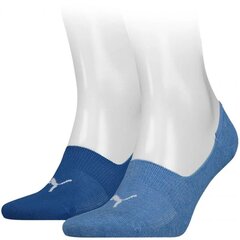Sportinės kojinės Puma Footie, 2 poros 906245 38 (64647), mėlynos kaina ir informacija | Vyriškos kojinės | pigu.lt