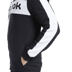 Джемпер для мужчин Reebok Te Linear Logo Fz Hoody M FU3131, черный цена и информация | Мужские толстовки | pigu.lt