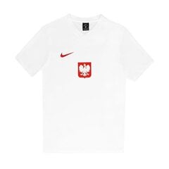 Мужская спортивная футболка Nike Poland Breathe M CD0876-100, 64970, белая цена и информация | Мужская спортивная одежда | pigu.lt