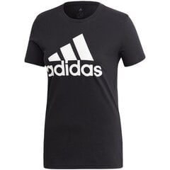 Marškinėliai moterims Adidas Badge of Sports W FQ3237, juodi kaina ir informacija | Marškinėliai moterims | pigu.lt