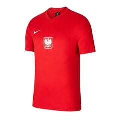 Sportiniai marškinėliai vyrams Nike Poland Breathe M CD0876-688, 65013, raudoni kaina ir informacija | Sportinė apranga vyrams | pigu.lt