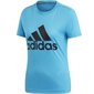 Sportiniai marškinėliai moterims, Adidas W Must Haves BOS TEE DZ0015 šviesiai mėlyna kaina ir informacija | Sportinė apranga moterims | pigu.lt