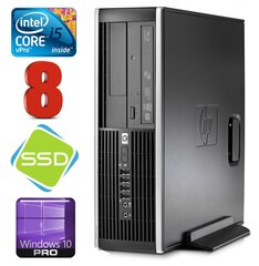 HP 8100 Elite SFF i5-650 8GB 120SSD DVD WIN10Pro kaina ir informacija | Stacionarūs kompiuteriai | pigu.lt