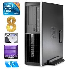 HP 8100 Elite SFF i5-650 8GB 2TB DVD WIN10Pro цена и информация | Stacionarūs kompiuteriai | pigu.lt