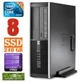 HP 8100 Elite SFF i5-650 8GB 240SSD GT1030 2GB DVD WIN10Pro