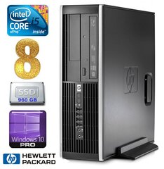 HP 8100 Elite SFF i5-650 8GB 960SSD DVD WIN10Pro [refurbished] цена и информация | Стационарные компьютеры | pigu.lt