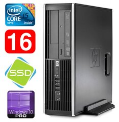 HP 8100 Elite SFF i5-650 16GB 120SSD DVD WIN10Pro цена и информация | Stacionarūs kompiuteriai | pigu.lt