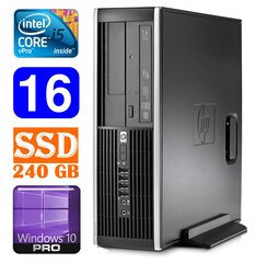 HP 8100 Elite SFF i5-650 16GB 240SSD DVD WIN10Pro цена и информация | Stacionarūs kompiuteriai | pigu.lt