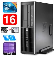 HP 8100 Elite SFF i5-650 16GB 240SSD+2TB DVD WIN10Pro kaina ir informacija | Stacionarūs kompiuteriai | pigu.lt