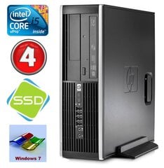 HP 8100 Elite SFF i5-650 4GB 120SSD DVD WIN7Pro [refurbished] цена и информация | Стационарные компьютеры | pigu.lt