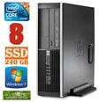 HP 8100 Elite SFF i5-650 8GB 240SSD GT1030 2GB DVD WIN7Pro