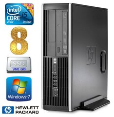 HP 8100 Elite SFF i5-650 8GB 960SSD DVD WIN7Pro цена и информация | Стационарные компьютеры | pigu.lt