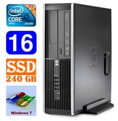 HP 8100 Elite SFF i5-650 16GB 240SSD DVD WIN7Pro kaina ir informacija | Stacionarūs kompiuteriai | pigu.lt