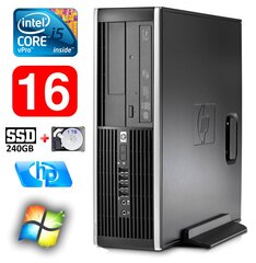 HP 8100 Elite SFF i5-650 16GB 240SSD+1TB DVD WIN7Pro kaina ir informacija | Stacionarūs kompiuteriai | pigu.lt