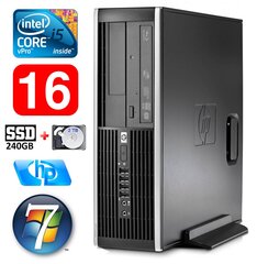 HP 8100 Elite SFF i5-650 16GB 240SSD+2TB DVD WIN7Pro kaina ir informacija | Stacionarūs kompiuteriai | pigu.lt