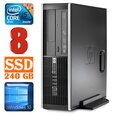 HP 8100 Elite SFF i5-650 8GB 240SSD DVD WIN10 [refurbished]