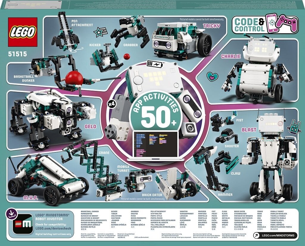 51515 LEGO® MINDSTORMS Robotų išradėjas kaina ir informacija | Konstruktoriai ir kaladėlės | pigu.lt