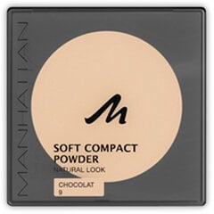 Kompaktinė pudra Manhattan Soft Compact Powder 9 g, 9 Chocolat цена и информация | Пудры, базы под макияж | pigu.lt