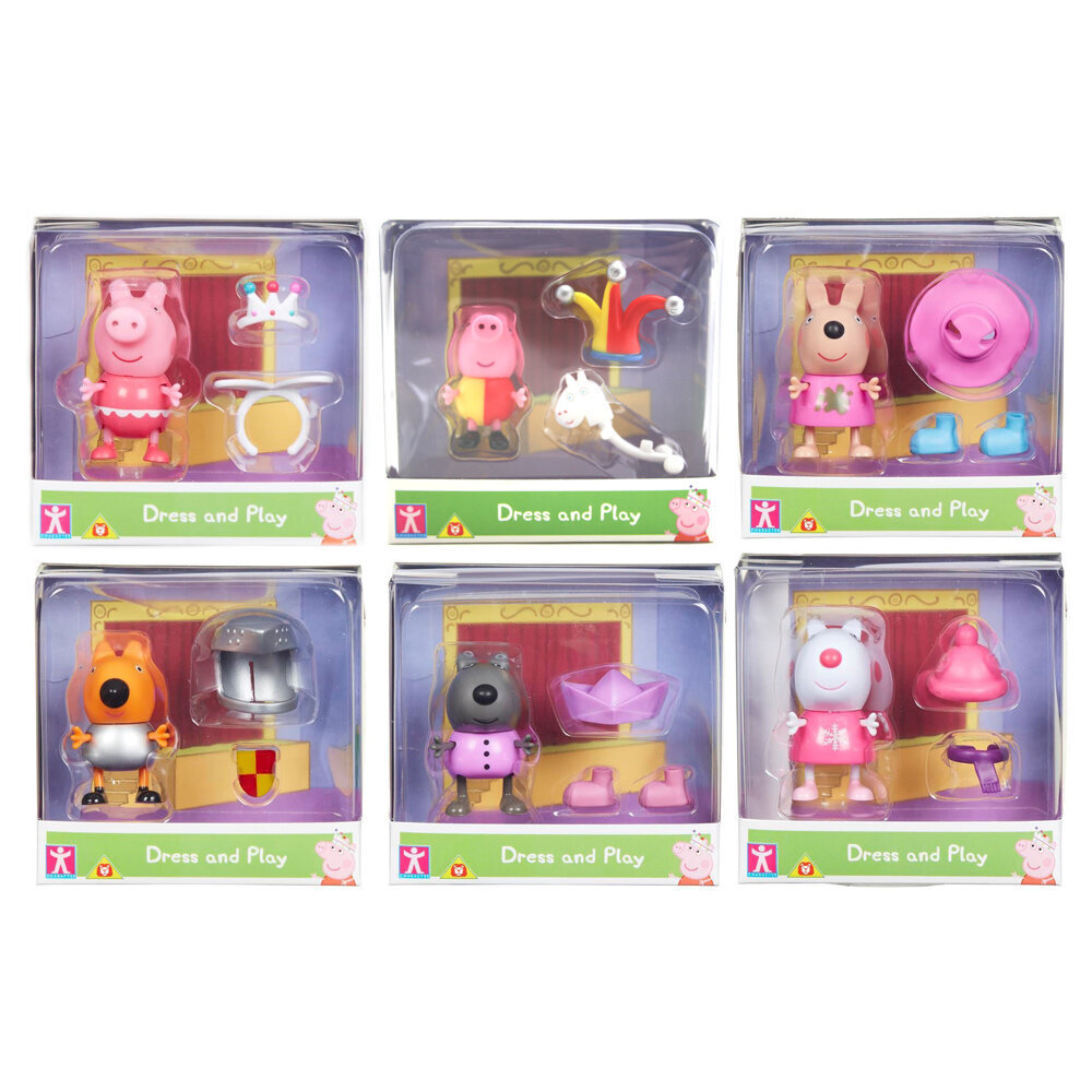 Figūrėlė su aksesuarais Tm Toys Peppa Pig Dress & Play kaina ir informacija | Žaislai mergaitėms | pigu.lt
