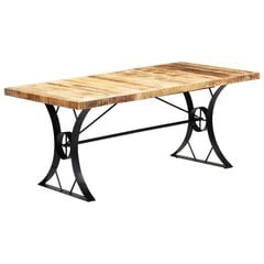 Valgomojo stalas, 180x90x76cm, mango medienos masyvas kaina ir informacija | Virtuvės ir valgomojo stalai, staliukai | pigu.lt