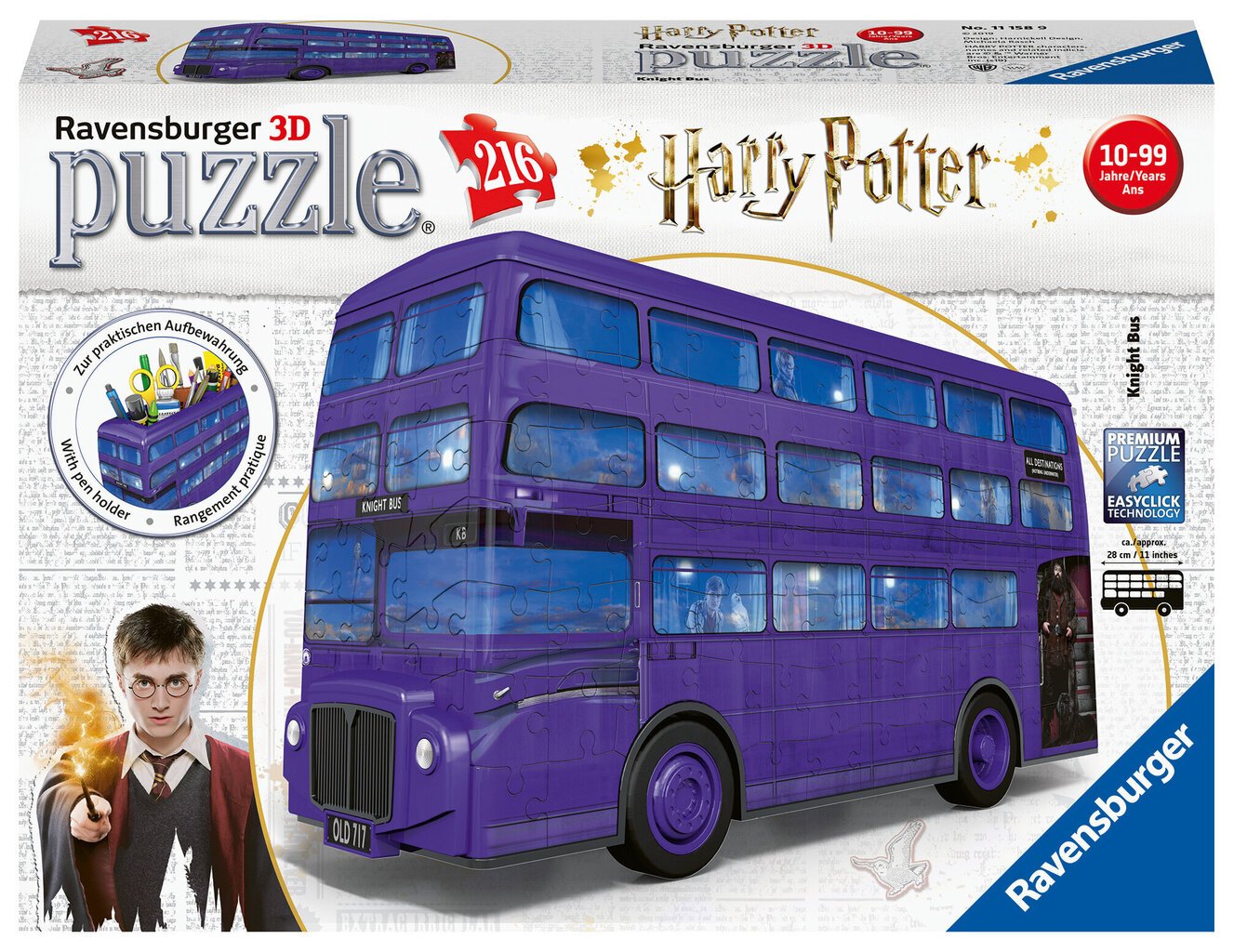 3D dėlionė Ravensburger Harry Potter Knight Bus 216 d. kaina ir informacija | Dėlionės (puzzle) | pigu.lt