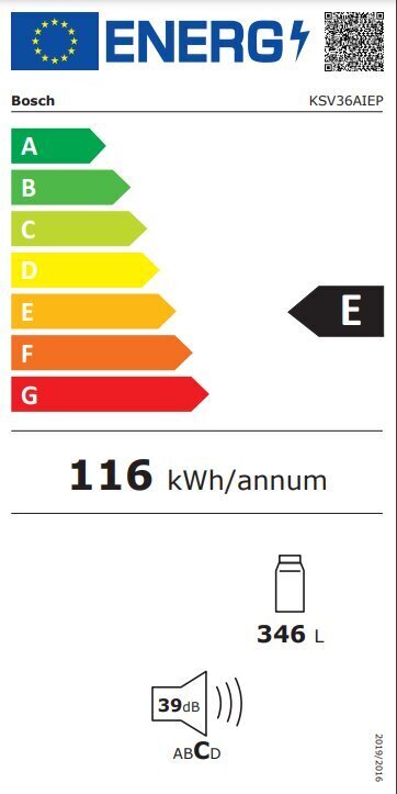 Bosch KSV36AIEP kaina ir informacija | Šaldytuvai | pigu.lt