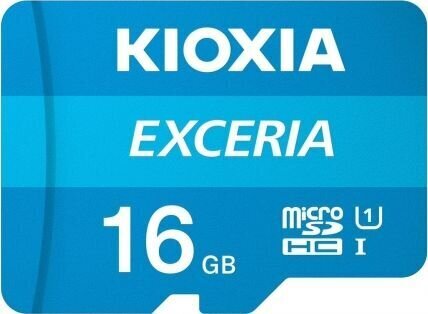 Atminties kortelė Kioxia Exceria 16GB U1 microSDHC цена и информация | Atminties kortelės telefonams | pigu.lt