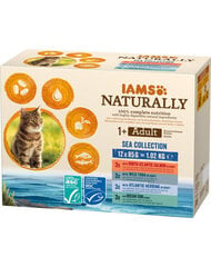 IAMS Naturally konservai su žuvimi, 12x85 g kaina ir informacija | Konservai katėms | pigu.lt