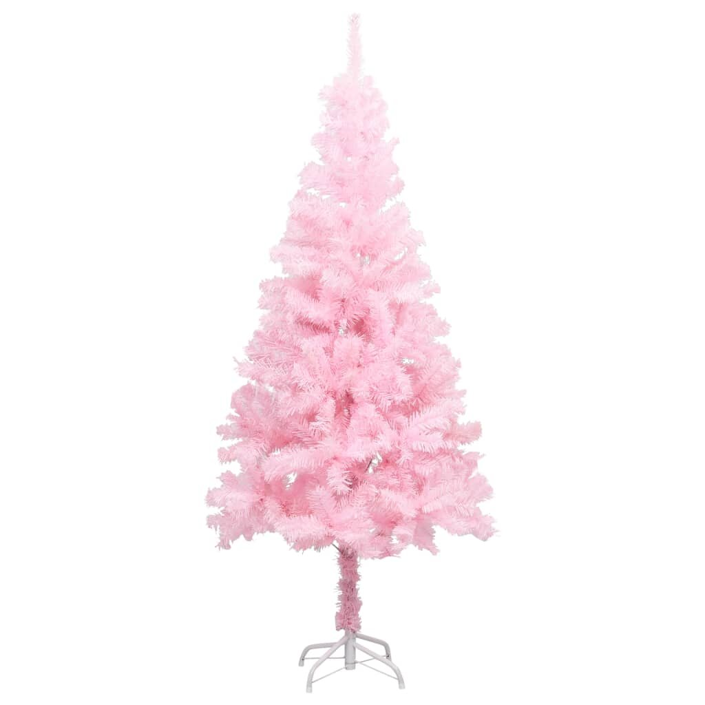 Dirbtinė Kalėdų eglutė su stovu, 150 cm, PVC, rožinė