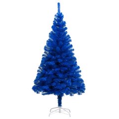 Dirbtinė Kalėdų eglutė su stovu, 150 cm, PVC, mėlyna kaina ir informacija | Eglutės, vainikai, stovai | pigu.lt