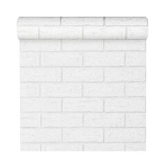 Обои 3D Bricks White 58407 цена и информация | Обои | pigu.lt