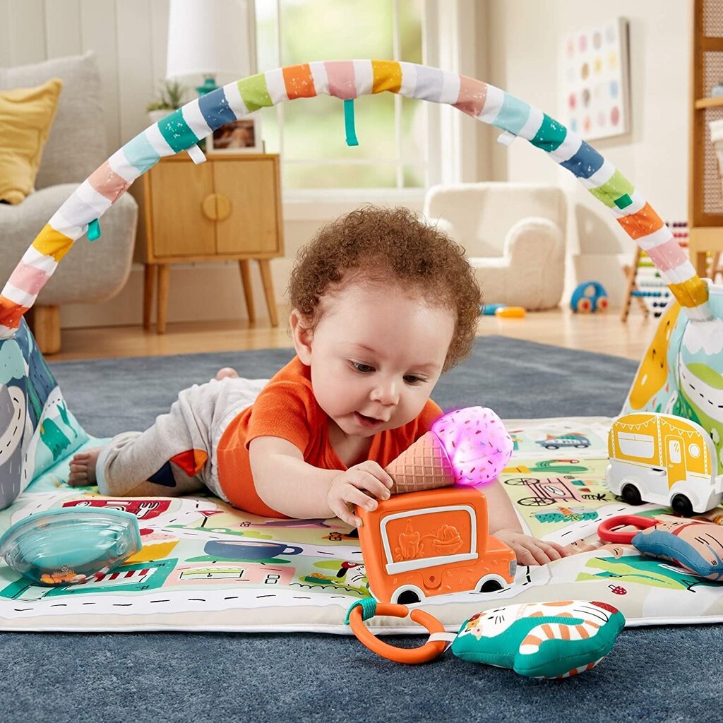 Lavinamasis kilimėlis Fisher-Price Joyful Journeys Jumbo, FP-GYM05 цена и информация | Lavinimo kilimėliai | pigu.lt