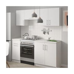 Virtuvinių spintelių komplektas Bianco Drewmex, baltas kaina ir informacija | Virtuvės baldų komplektai | pigu.lt