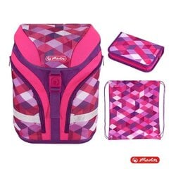 Школьная сумка  MOTION PLUS - Pink Cubes цена и информация | Школьные рюкзаки, спортивные сумки | pigu.lt