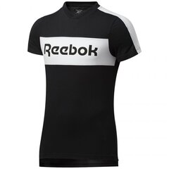 Sportiniai marškinėliai vyrams Reebok TE Linear Logo SS Graphic Tee M FU3123, juodi kaina ir informacija | Sportinė apranga vyrams | pigu.lt