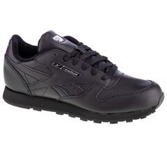 Кеды детские Reebok Classic Leather Jr EH1962, 65917, черные цена и информация | Детская спортивная обувь | pigu.lt