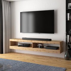 TV staliukas Selsey Viansola, 140 cm, rudas kaina ir informacija | TV staliukai | pigu.lt
