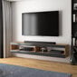 TV staliukas Selsey Viansola, 140 cm, rudas/juodas kaina ir informacija | TV staliukai | pigu.lt