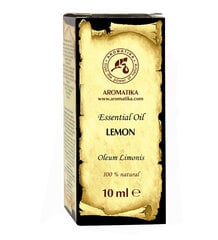 Natūralus citrinų eterinis aliejus Aromatika, 10 ml kaina ir informacija | Eteriniai, kosmetiniai aliejai, hidrolatai | pigu.lt