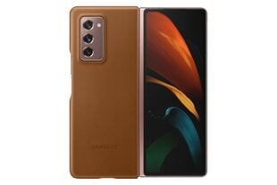 Samsung dėklas skirtas Samsung Galaxy Z Fold2, Brown kaina ir informacija | Telefono dėklai | pigu.lt