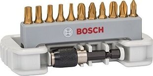 Набор бит Bosch MAX GRIP, 12 шт., PH, PZ, Torx цена и информация | Механические инструменты | pigu.lt