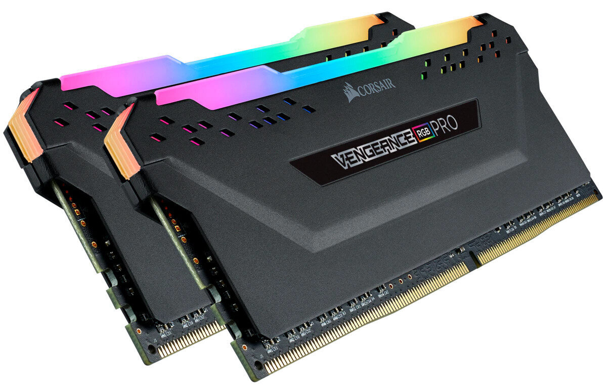 Corsair Vengeance RGB Pro 32GB (2 x 16GB) DDR4 DRAM 3600MHz C18 AMD Ryzen Memory Kit kaina ir informacija | Operatyvioji atmintis (RAM) | pigu.lt