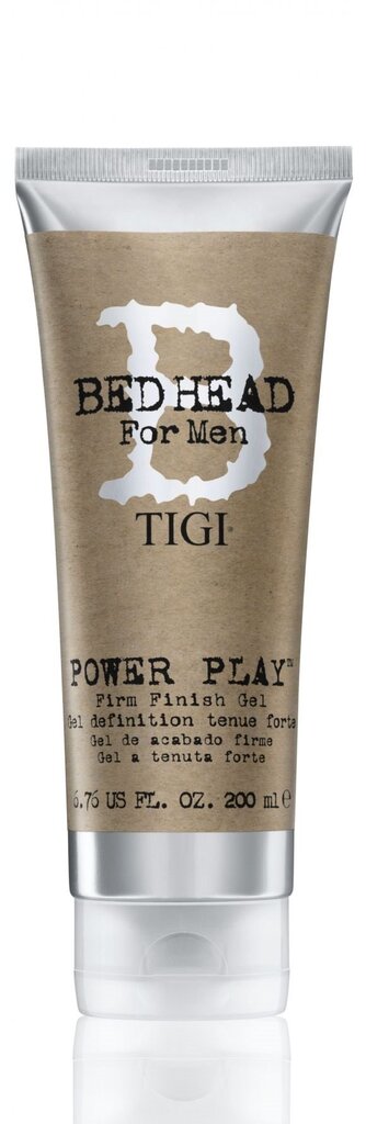 Stiprus plaukų gelis vyrams Tigi Bed Head B for Men Power Play 200 ml цена и информация | Plaukų formavimo priemonės | pigu.lt