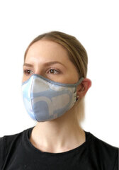 Многоразовая маска для лица (2 шт.) 1020/Ergo, белый с голубым цена и информация | Первая помощь | pigu.lt