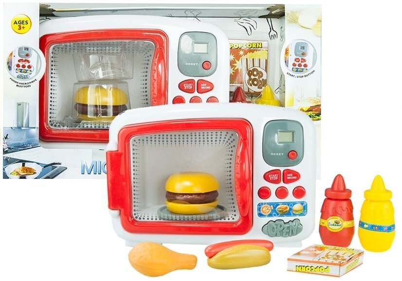 Žaislinė mikrobangų krosnelė su maisto produktais kaina ir informacija | Žaislai mergaitėms | pigu.lt
