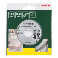 Алмазный диск для плитки Bosch 110 мм цена и информация | Механические инструменты | pigu.lt