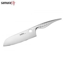 Универсальный кухонный нож Samura Reptile SANTOKU, 170mm из AUS 10 Японской стали 60 HRC цена и информация | Ножи и аксессуары для них | pigu.lt