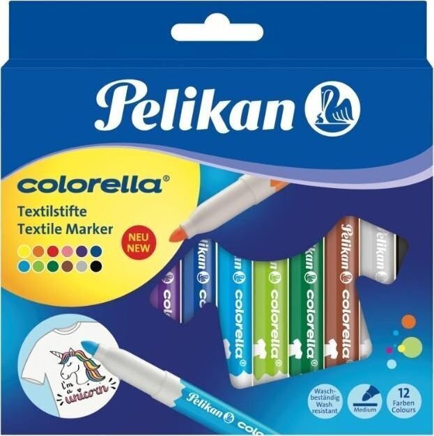 Flomasteriai Pelikan Colorella, 12 spalvų kaina ir informacija | Piešimo, tapybos, lipdymo reikmenys | pigu.lt