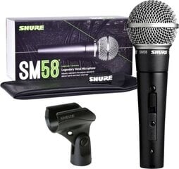 Shure SM58SE mikrofonas kaina ir informacija | Mikrofonai | pigu.lt